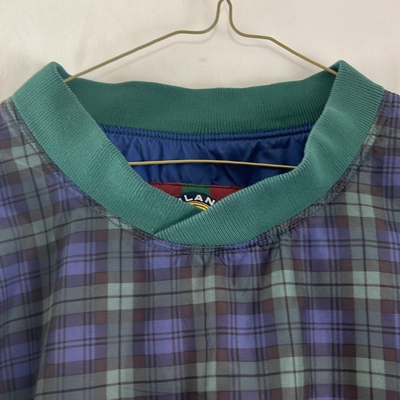 Highlander Windwear Men's Plaid Golf Pullover - Picture 5 of 11